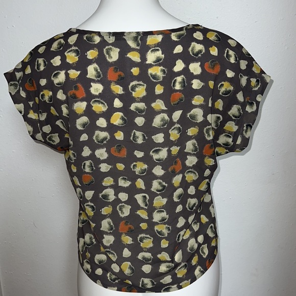 Chloe K Polka Dot Top Sz S - Picture 4 of 5